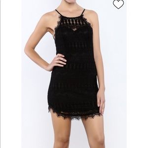 Bacio Eyelash Lace and Knit Dress